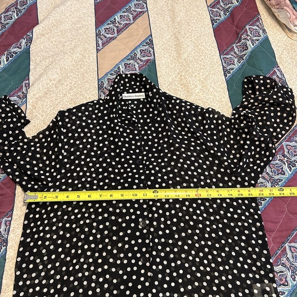 Semi sheer polka dot blouse. drapers and Damon’s - Picture 5 of 6